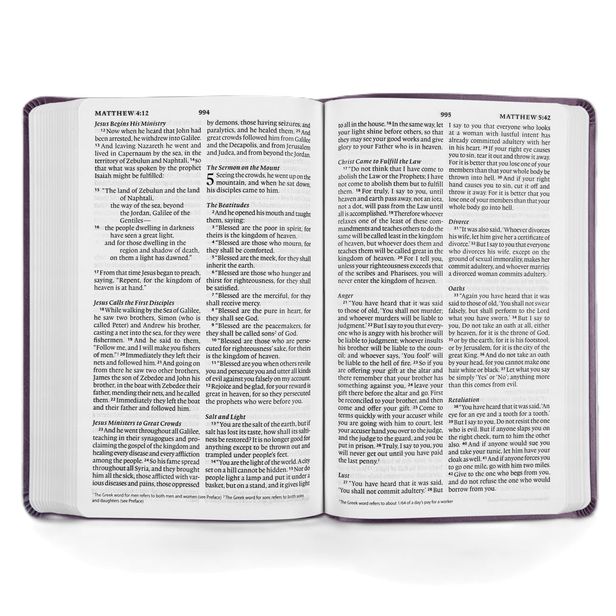 ESV Value Thinline Bible, Large Print, Imitation Leather, Lavender, Filigree Design