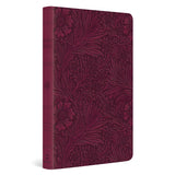 ESV Value Thinline Bible, Large Print, Imitation Leather, Raspberry, Floral Design