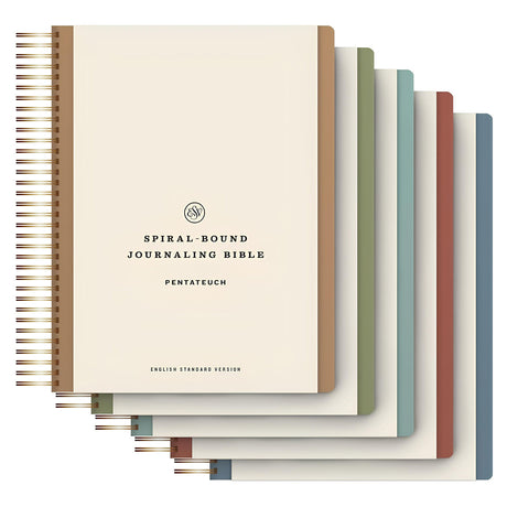 ESV Hardcover Five-Volume Set Spiral-Bound Journaling Bible