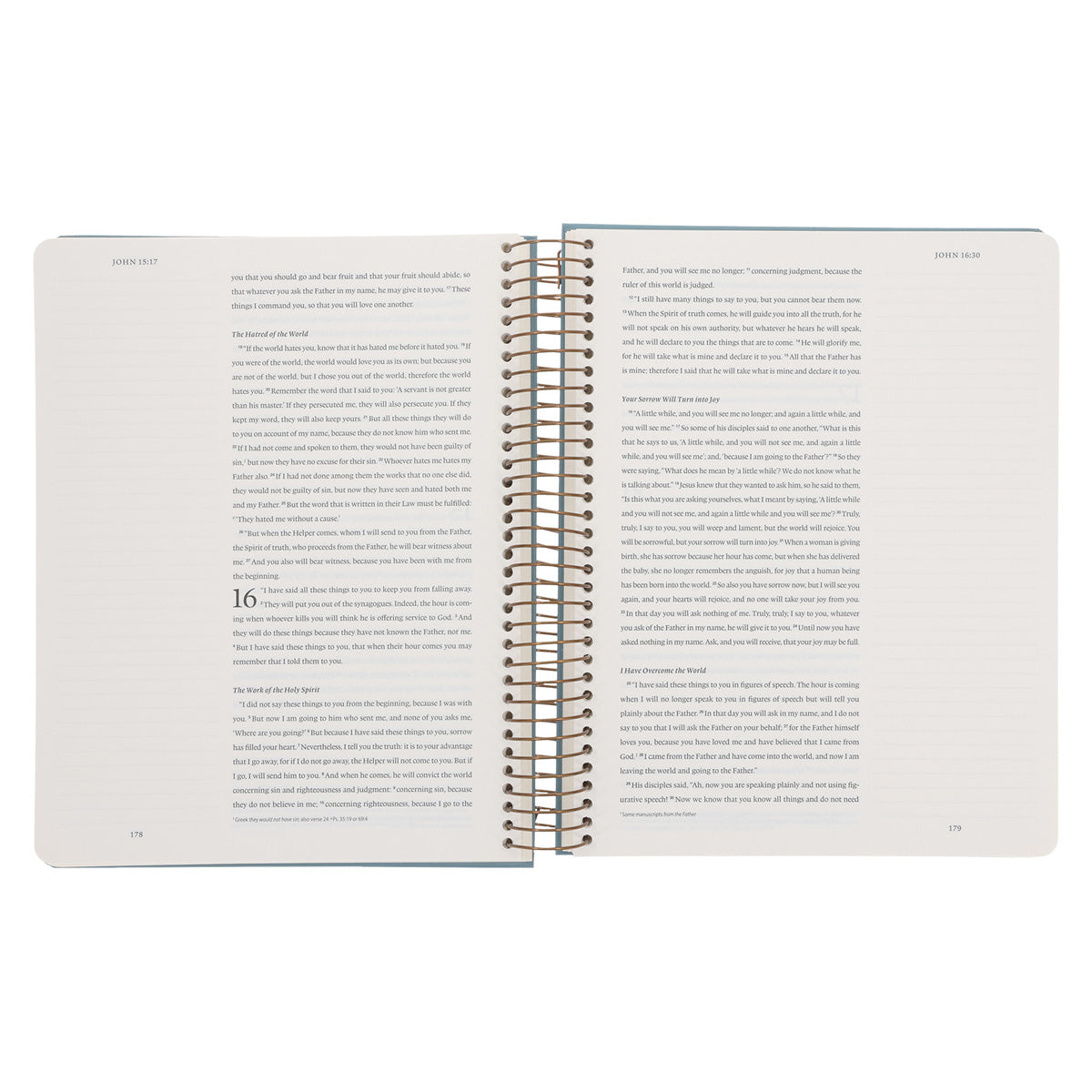 ESV Hardcover Five-Volume Set Spiral-Bound Journaling Bible
