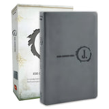 NLT Charcoal Imitation Leather Jesus-Centered Bible