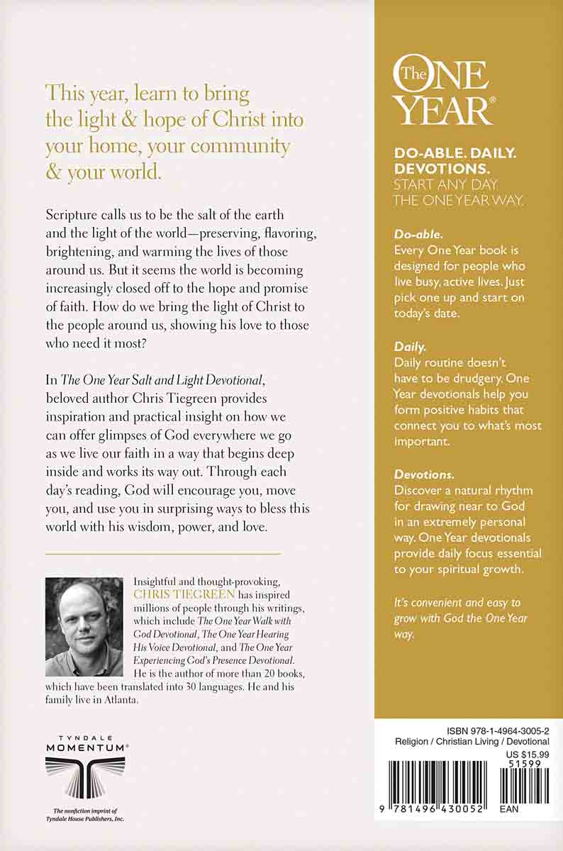 The One Year Salt And Light Devotional (Paperback)