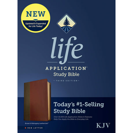 KJV Life Application Study Bible, Third Edition, Red Letter, Brown / Mahogany (Imitation Leather)