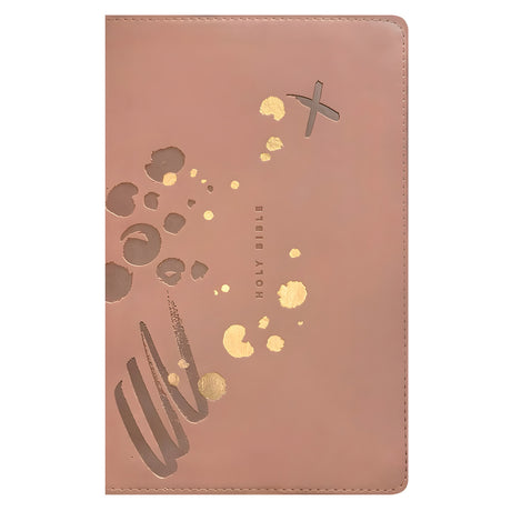 NLT Brushed Pink Imitation Leather Filament Thinline Reference Bible