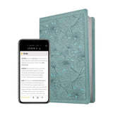 NLT Filament Thinline Reference Bible Large Print Red Letter  Floral Leaf Teal (Imitation Leather)