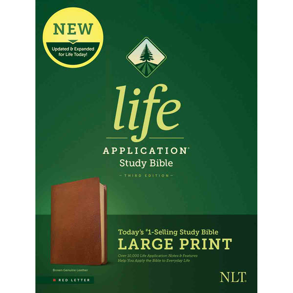 NLT Life Application Study Bible, Third Edition Large Print Red