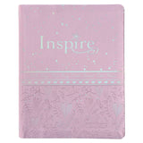 NLT Pink Hardcover Faux Leather Inspire Bible For Girls
