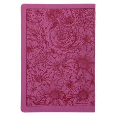 NLT Filament Premium Value Thinline Bible, Large Print, Garden Pink (Imitation Leather)