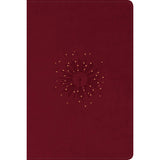 NLT Filament Personal Size, Giant Print Bible, Red Letter, Cranberry (Imitation Leather)