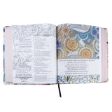 NLT Watercolor Garden Faux Leather Flexcover Inspire Faith Filament Bible