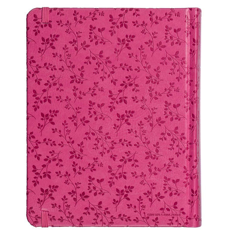NLT Pink Peony Faux Leather Inspire Filament Bible