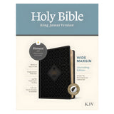 KJV Wide Margin Filament Bible, Red Letter, Indexed, Hardcover, Ornate Tile Black