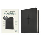 NLT Trinity Cross Black Imitation Leather Filament Premium Value Thinline Bible