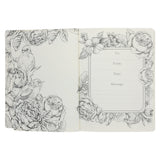 NLT Cream Floral Paperback Inspire Filament-Enabled Bible