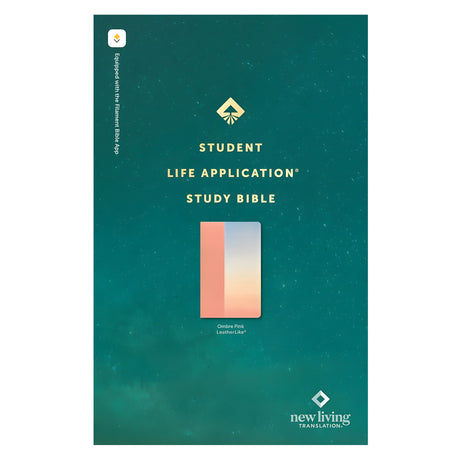 NLT Ombre Imitation Leather Filament Student Life Application Bible Red Letter
