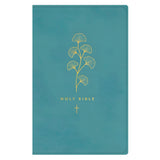 NLT Teal Imitation Leather Premium Gift Bible Red Letter