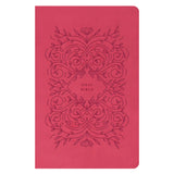 NLT Very Berry Pink Vines Imitation Leather Filament Premium Gift Bible