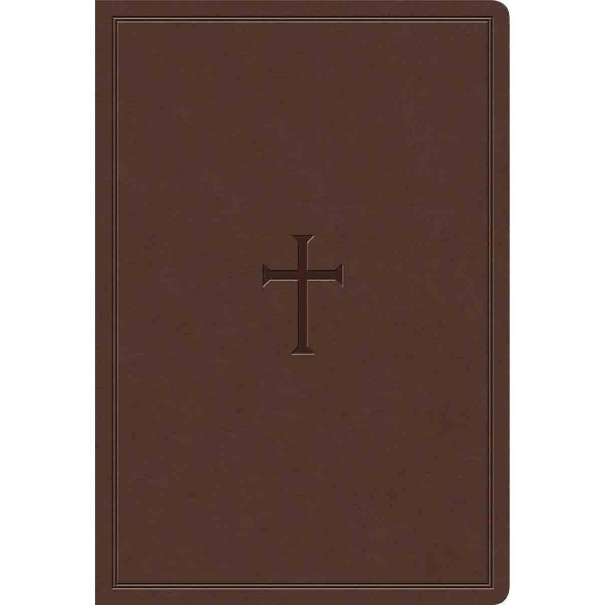 KJV Reference Bible Super Giant Print Indexed Brown (Imitation Leather)