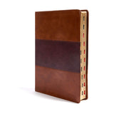 KJV Reference Bible Super Giant Print Indexed Saddle Brown (Imitation Leather)