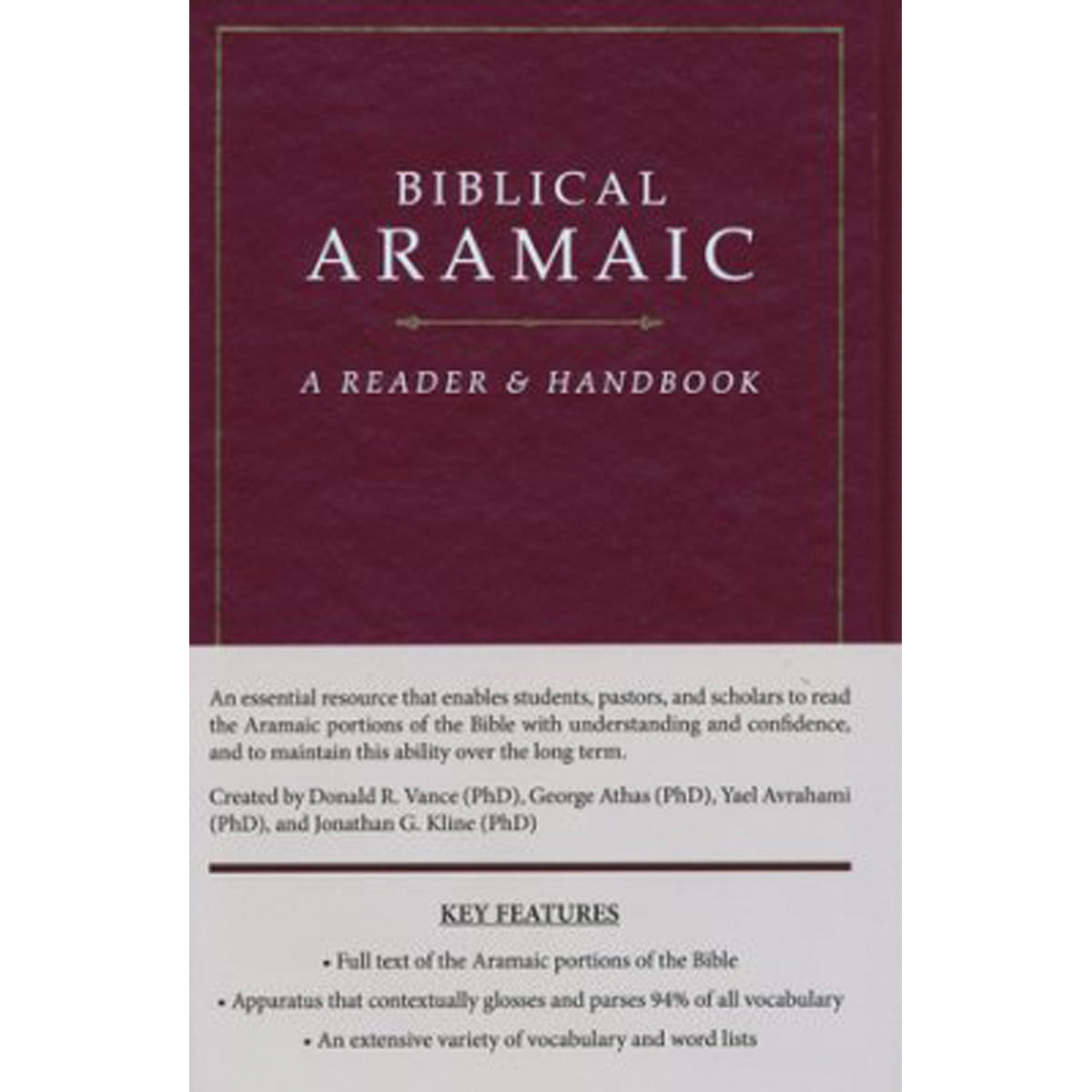 Biblical Aramaic (Hardcover)