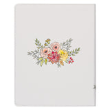 KJV White Floral Faux Leather Flexcover My Creative Bible