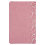 NLT Pink Deer Flexcover Faux Leather Baby Bible for Girls