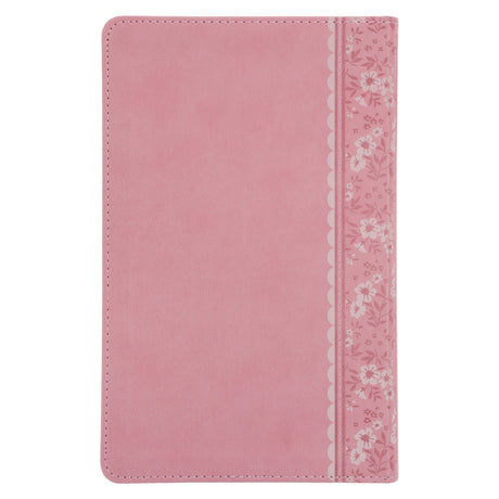 NLT Pink Deer Flexcover Faux Leather Baby Bible for Girls