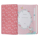 NLT Pink Deer Flexcover Faux Leather Baby Bible for Girls