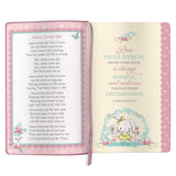 NLT Pink Deer Flexcover Faux Leather Baby Bible for Girls