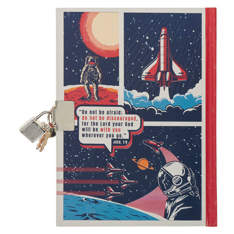 Be Strong, Be Brave, Be Fearless Hardcover Secret Diary with a Lock & Key