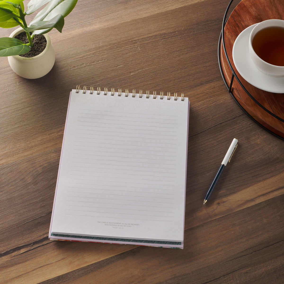 I Sought the Lord and He Heard Me and Delivered Me from All My Fears A4 Wirebound Notepad