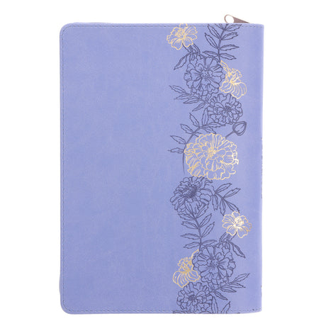 I Know the Plans I Have for You Purple Faux Leather Journal with Zipped Closure