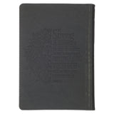 KJV Grey Lion Faux Leather Compact Bible