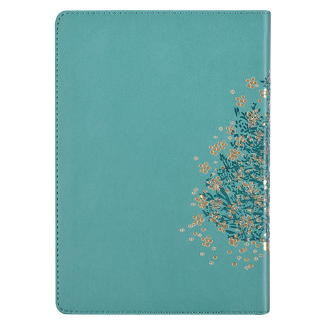 Be Still & Know Floral Psalm 46:10 Tree (Faux Leather Journal)