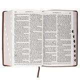 KJV Brown Faux Leather Medium Bible Giant Print