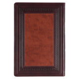 KJV Brown Two-Tone Faux Leather Flexcover Study Bible Large Print