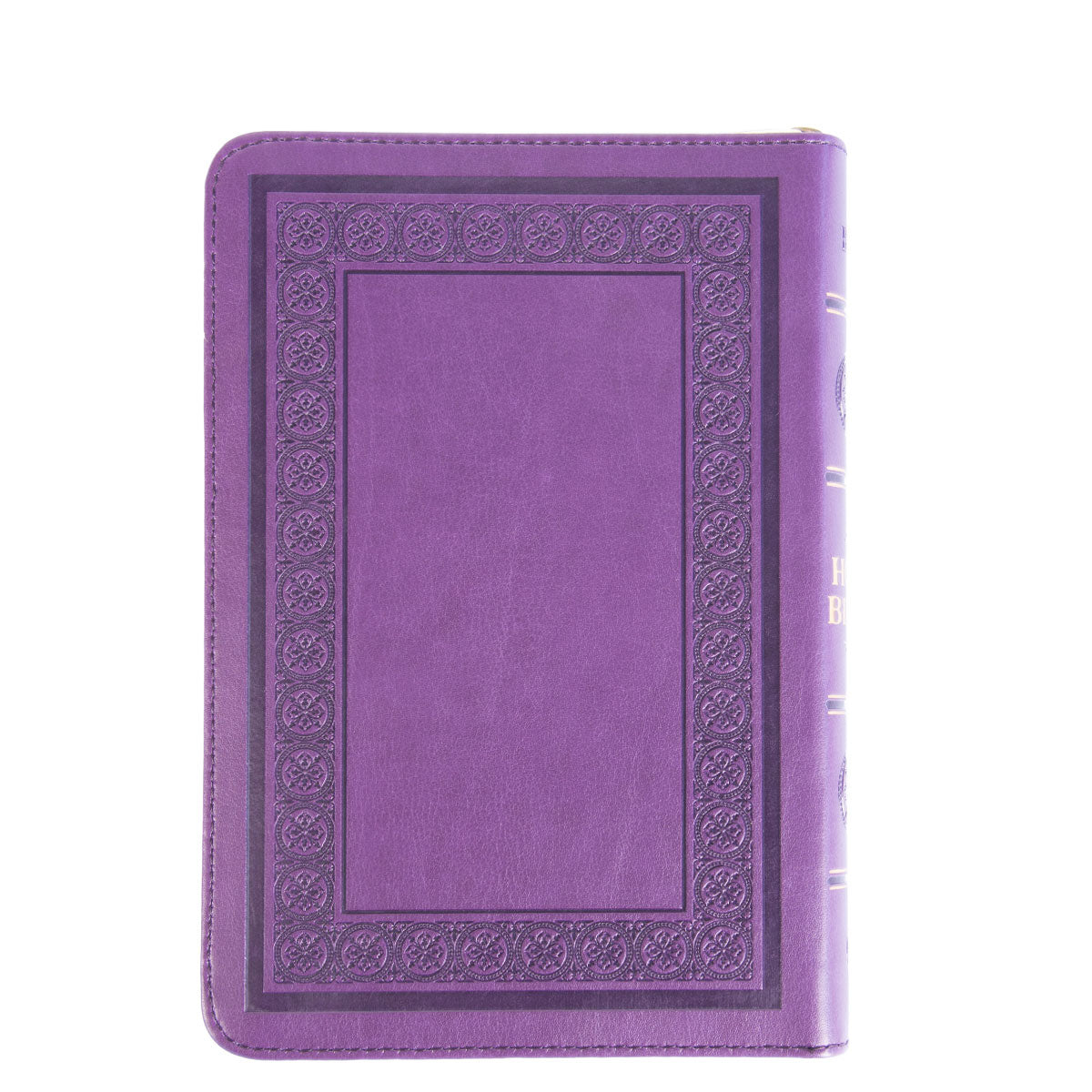KJV Purple Faux Leather Compact Bible With Zip