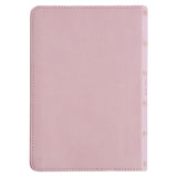 KJV Pink Floral Faux Leather Compact Bible Large Print