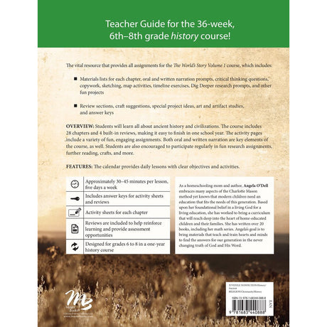 The World's Story 1: The Ancients Creation To The Roman Empire Teacher Guide (Paperback)