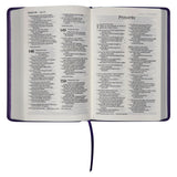 NLT Purple Faux Leather Flexcover Compact Bible