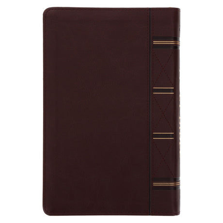 ESV Dark Brown Faux Leather Standard Bible Thumb Indexed With Zip