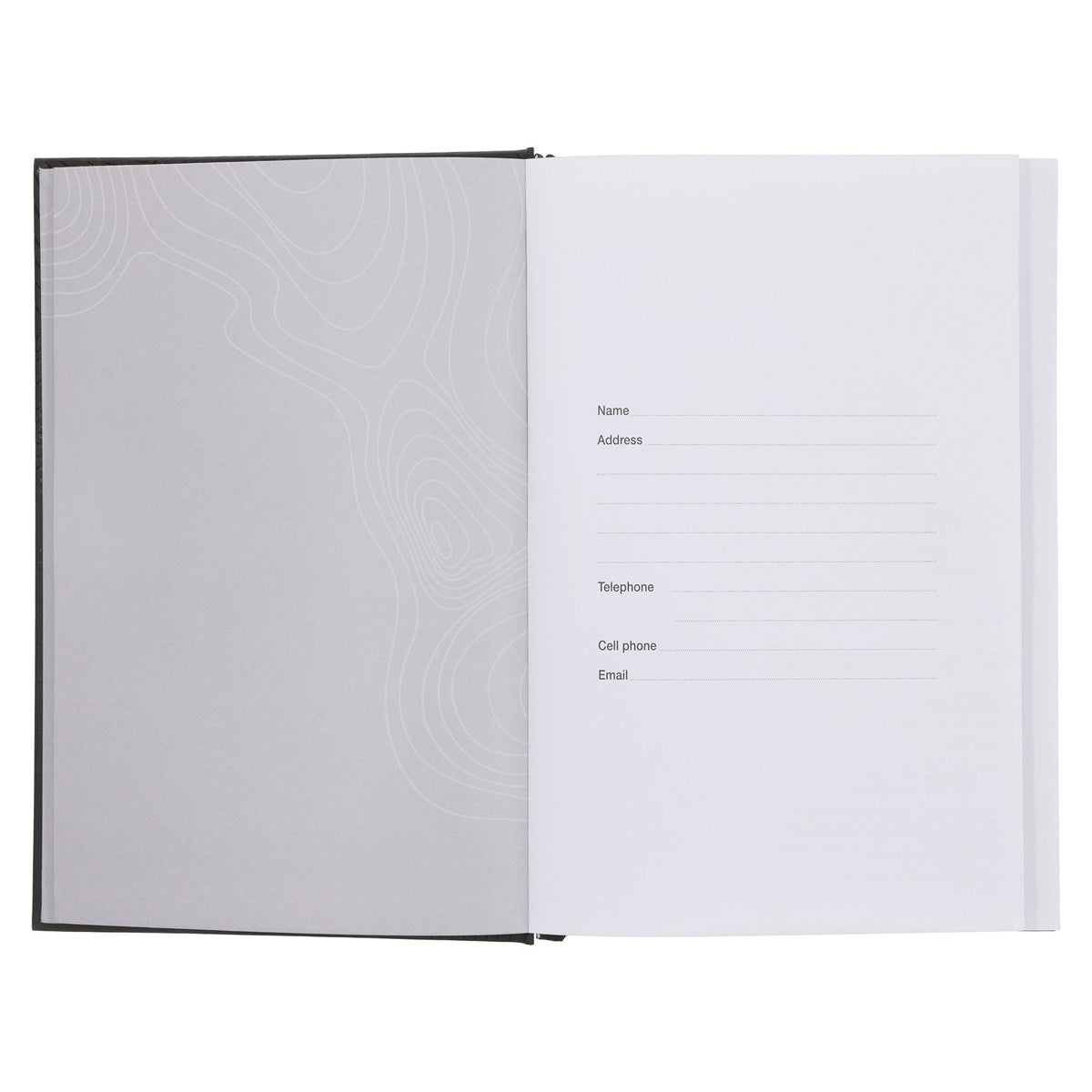 2026 A5 Business Diary - Daily Planner - Contour Lines - Hardcover
