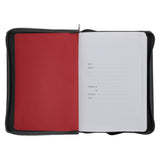 2026 John Maxwell A5 Diary - Daily Planner Red and Grey - Imitation Leather with Zip