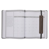 2026 John Maxwell A4 Diary - Daily Planner Black and Brown - Imitation Leather