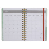 2026 A5 Diary - Daily Planner - Retro Flower Box - Wirebound