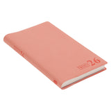 2026 Diary - 18-Month Planner and Notebook - Coral - Imitation Leather