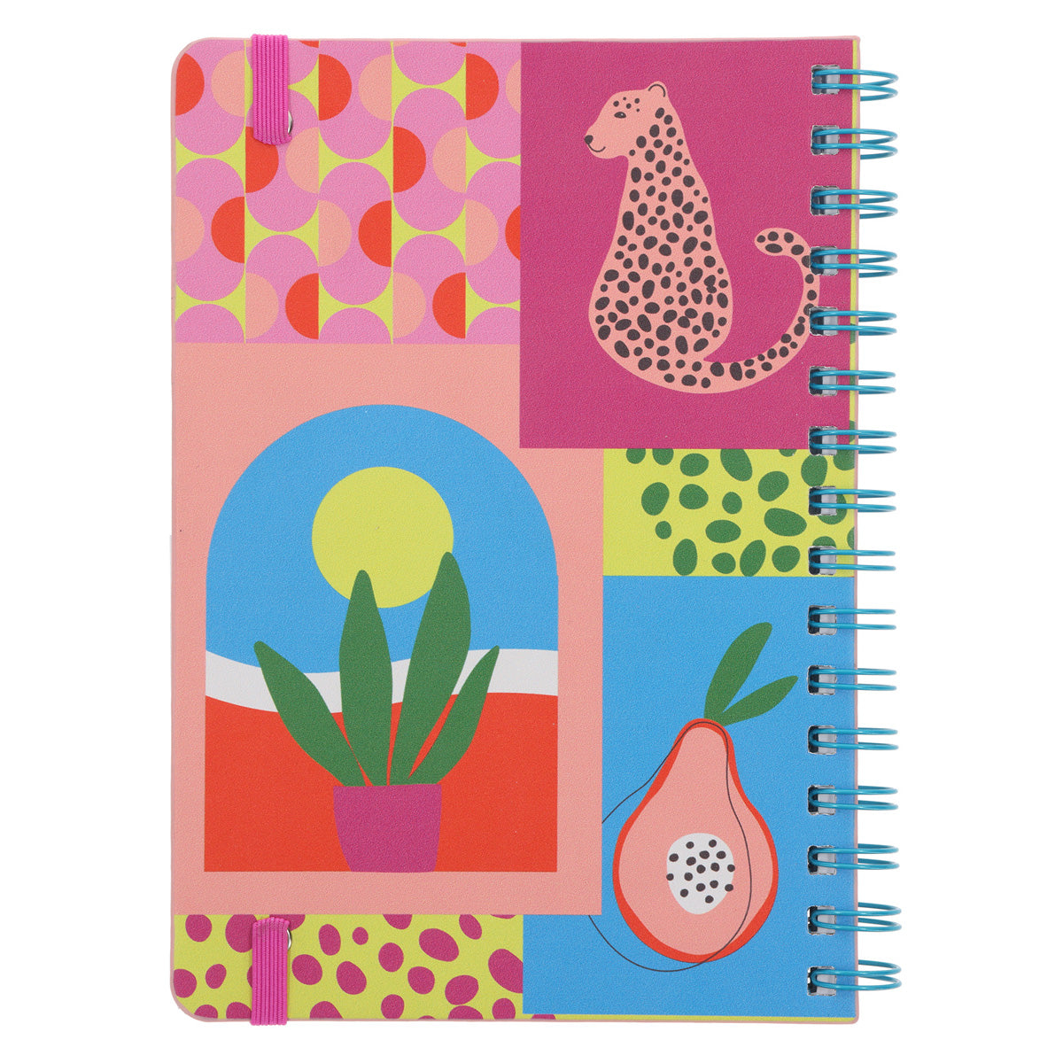 2027 A5 Diary - Daily Planner - Neon - Wirebound