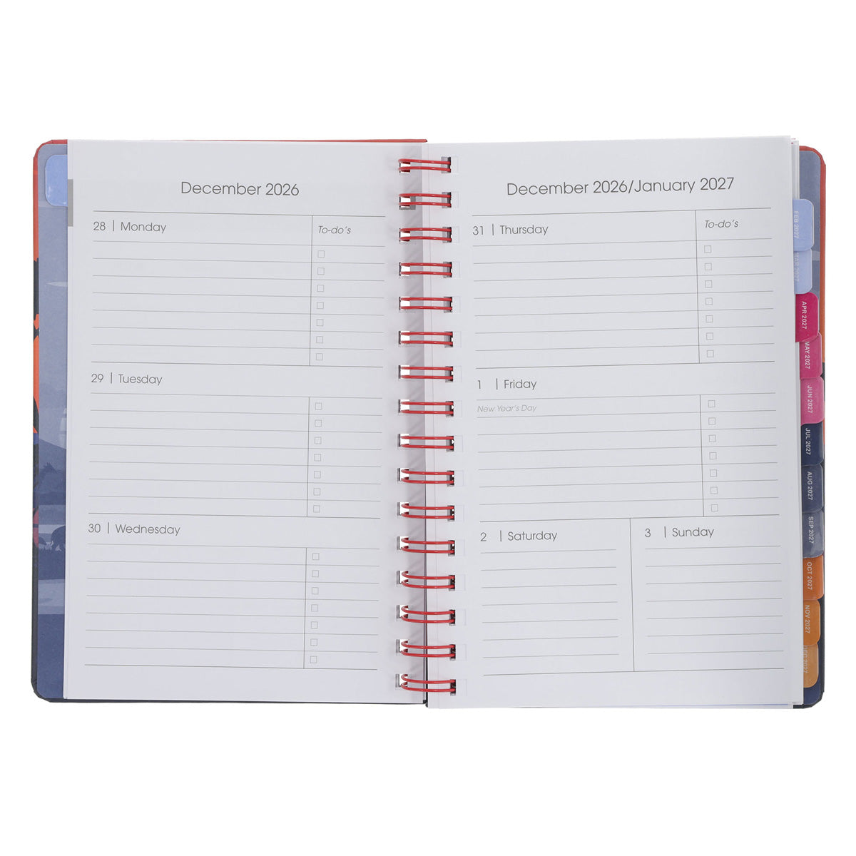 2027 A5 Diary - Daily Planner - African Scene - Wirebound