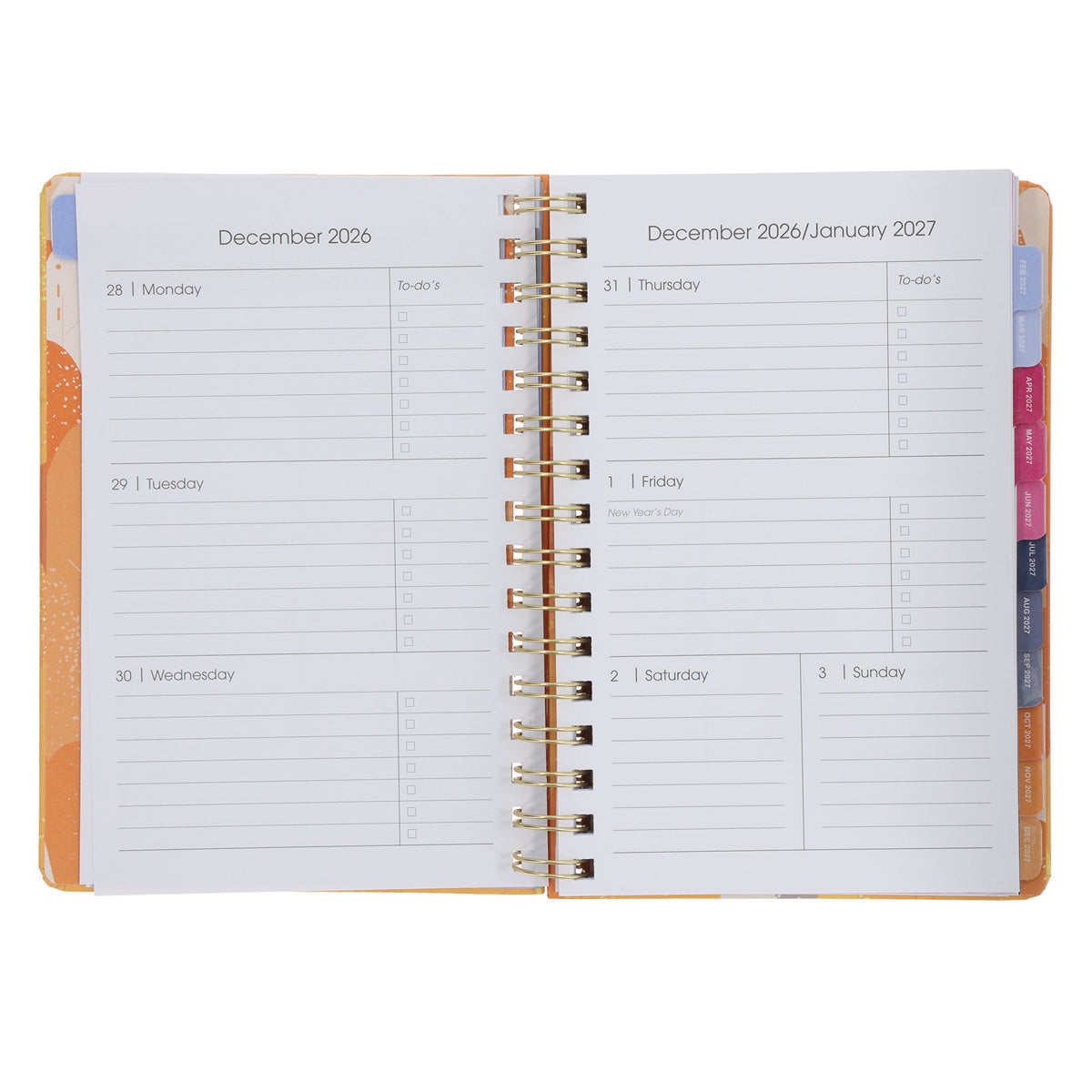 2027 A5 Diary - Daily Planner - Mountain Scene - Wirebound