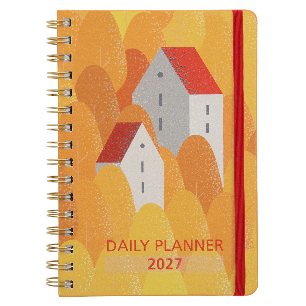 2027 A5 Diary - Daily Planner - Mountain Scene - Wirebound
